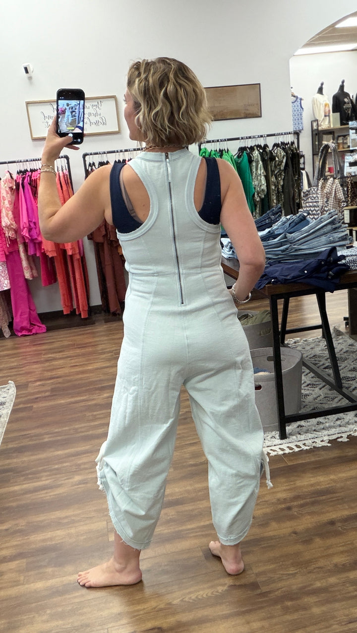 The Weekend Wanderer Jumpsuit - Mist