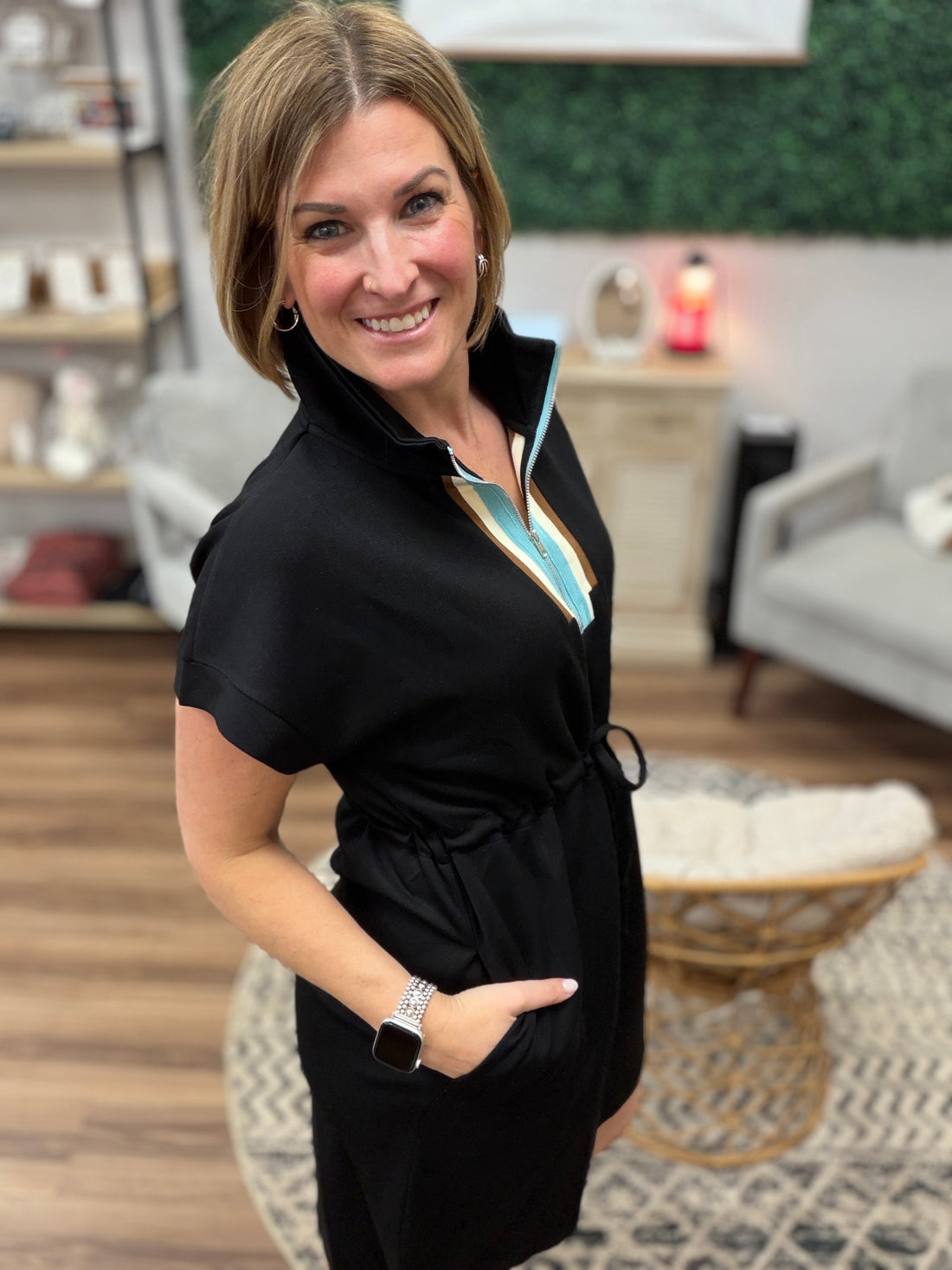 Coastal Club Zip Dress