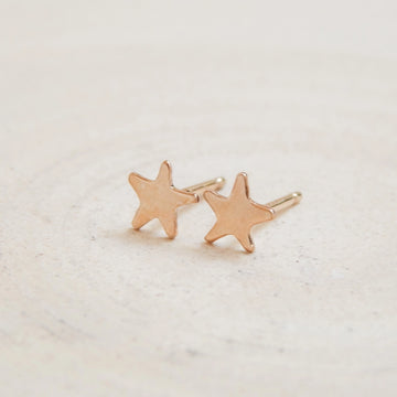 Star Stud Earrings - 14k Gold Fill