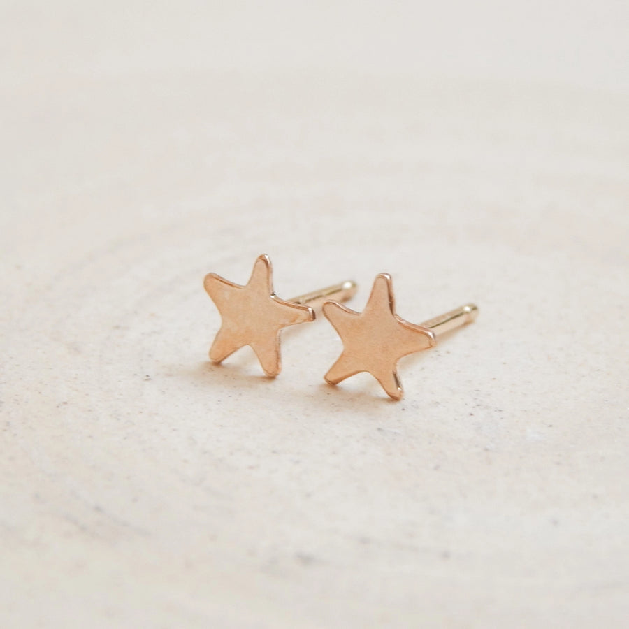 Star Stud Earrings - 14k Gold Fill