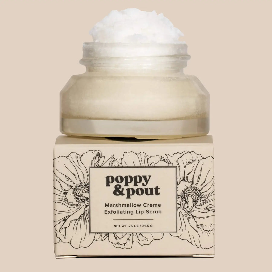 Poppy & Pout Lip Scrub - Marshmallow Creme