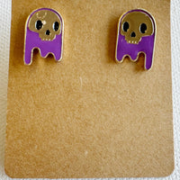 BOO-tiful Enamel Halloween Earrings