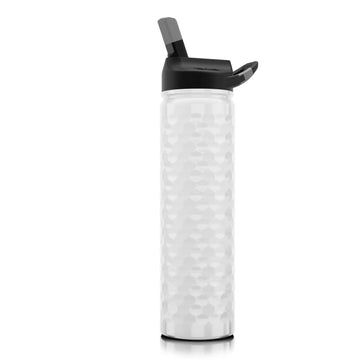 SIC 27oz Sports Bottle with Straw Lid - White Golf Dimple