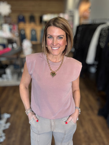 Soft Modal Muscle Top - Mauve