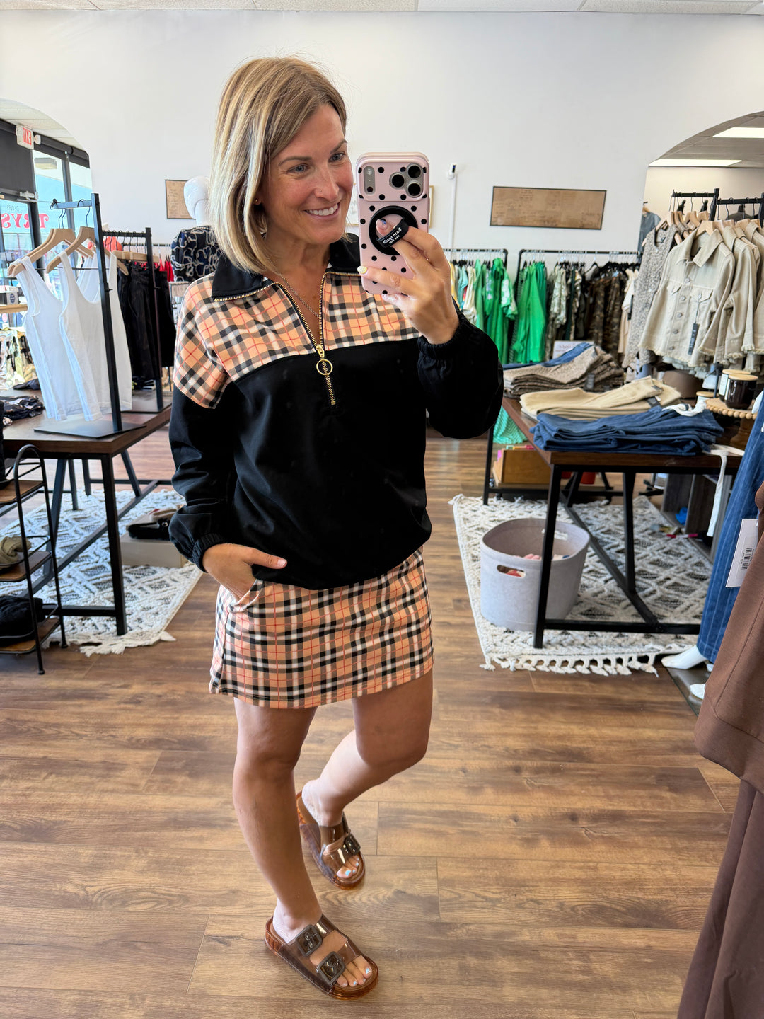 Mia Plaid Pullover
