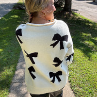 The Holly Bow Sweater