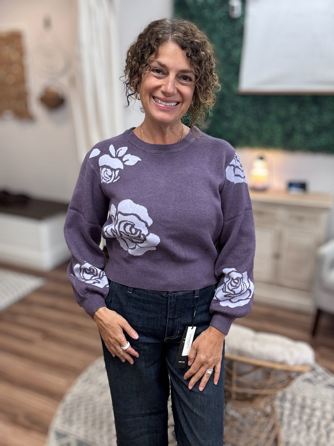 Violet in Bloom Sweater