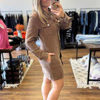 Mikayla - Corduroy Utility Dress