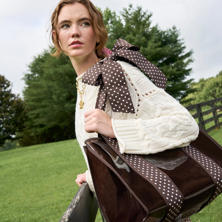Case-Mate Jelly Tote - Espresso Polka Dot