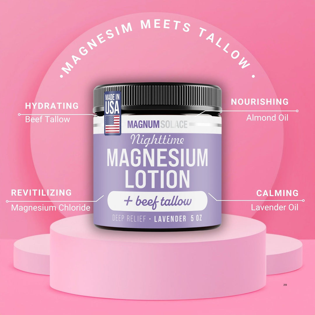 Nighttime Magnesium Lotion + Beef Tallow