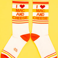 I ❤️ Mac N Cheese Gym Crew Socks