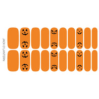 Jack O' Lantern | Classic Orange & Black Halloween Nail Wrap