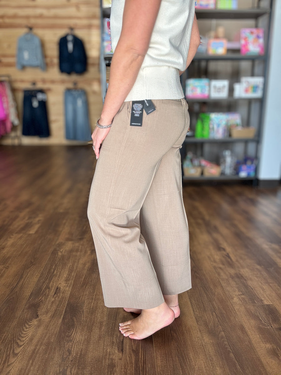 Liverpool - Pull-on Tie Waist Wide Leg Ankle