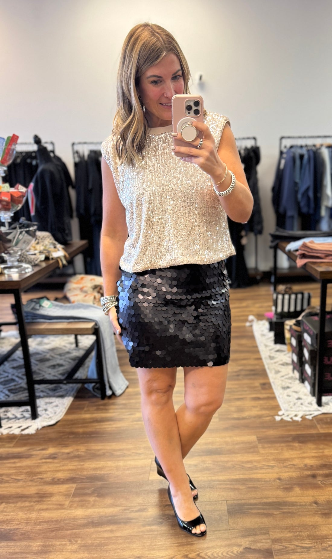 Ready to Shimmer Mermaid Sequin Skirt