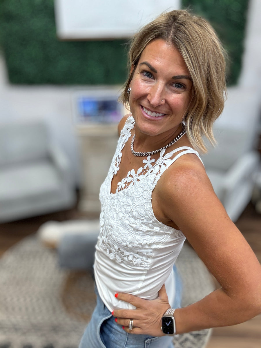 Everyday Luxe Strappy Tank - Ivory