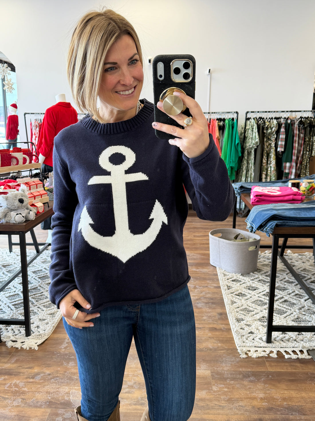 Anchored in Style Lightweight Sweater