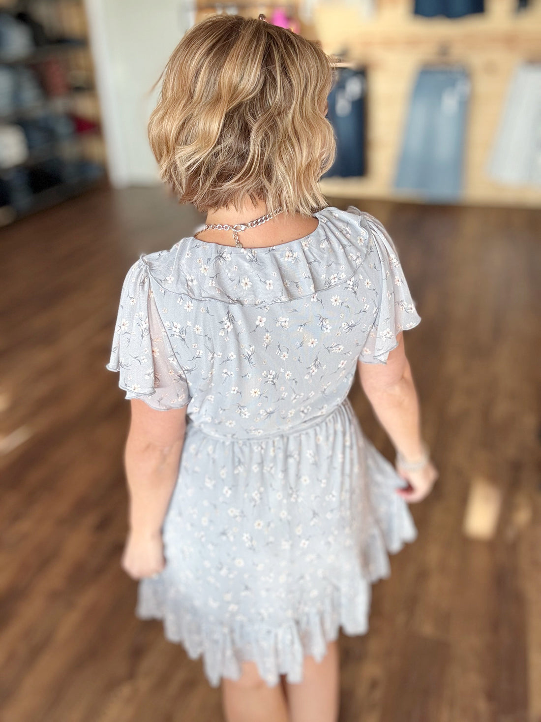 The Bluebell Ruffle Wrap Dress