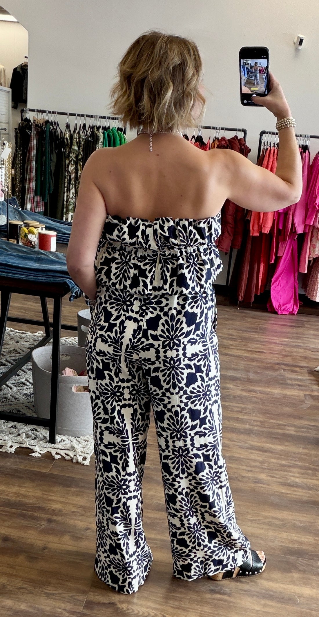 Santorini Nights Strapless Jumpsuit