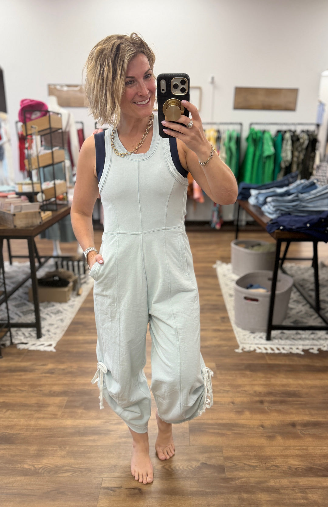 The Weekend Wanderer Jumpsuit - Mist