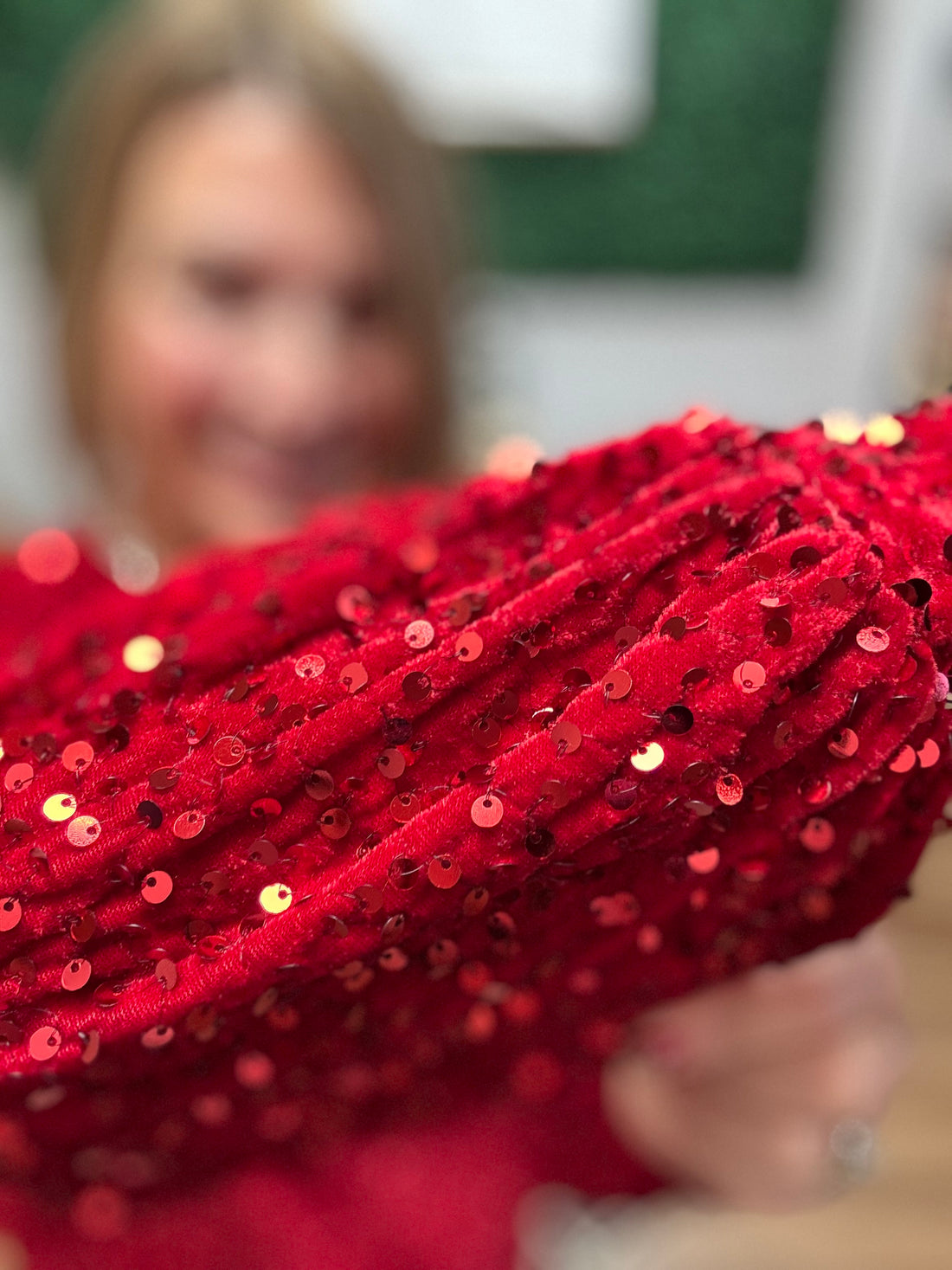 Old Flame Sequin Dress - Red