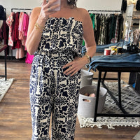 Santorini Nights Strapless Jumpsuit