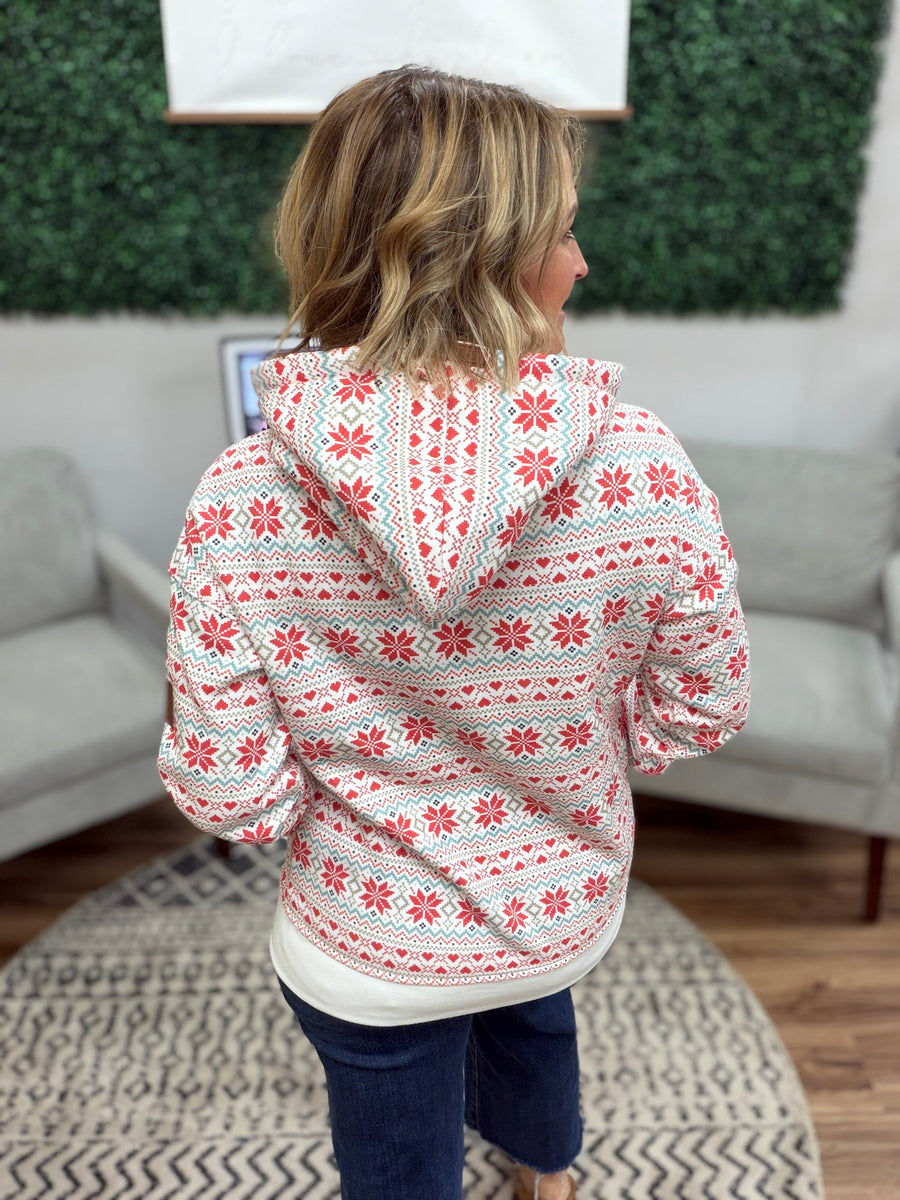 Comfort Zone FullZip - Frosted Fairisle