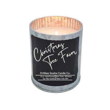 Christmas Tree Farm Rustic Candle