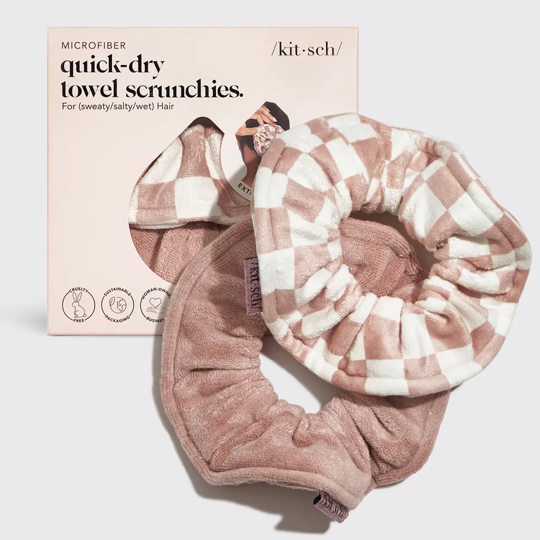 Microfiber Quick-Dry Towel Scrunchie (2-pack)