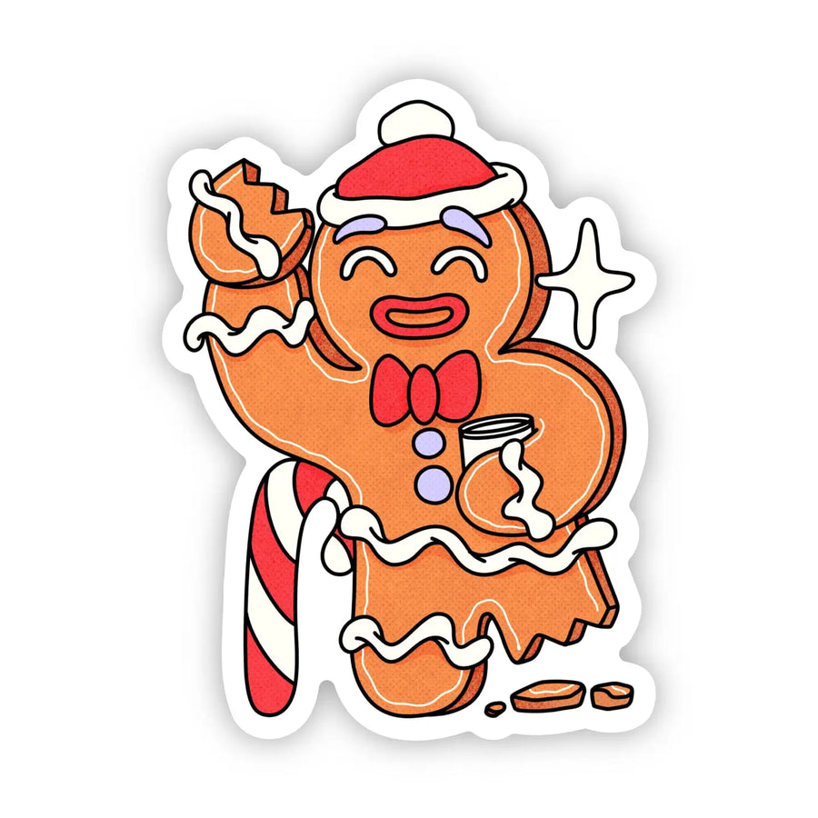 Broken Gingerbread Sticker