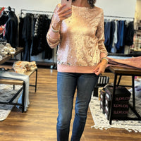 In the Spotlight Sequin Top - Rose Gold