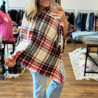 The Perfect Plaid Poncho