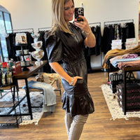 Simply Southern Faux Leather Dress