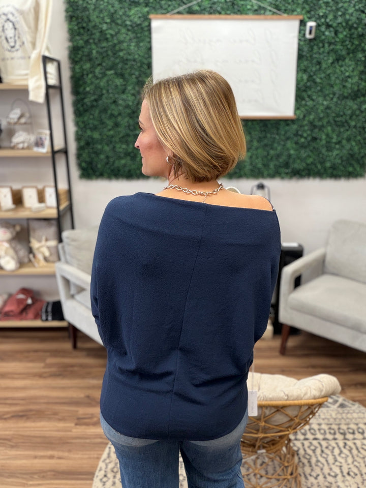 Day to Night Dolman - Navy