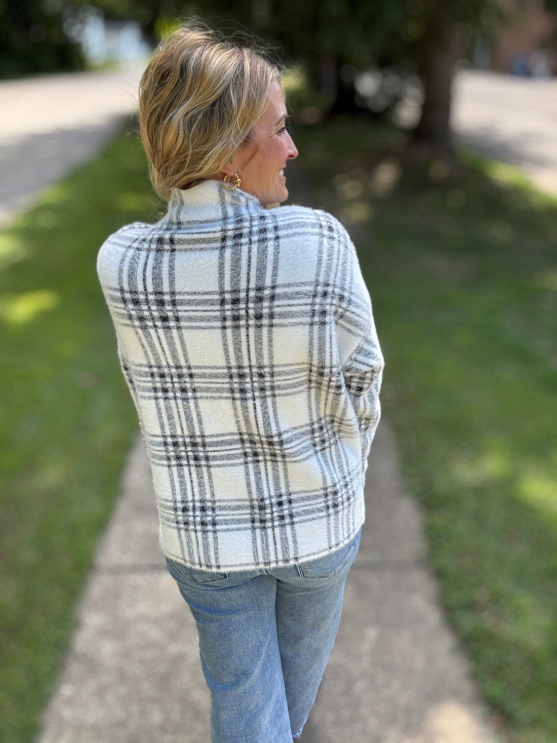 The Snowfall Plaid Sweater