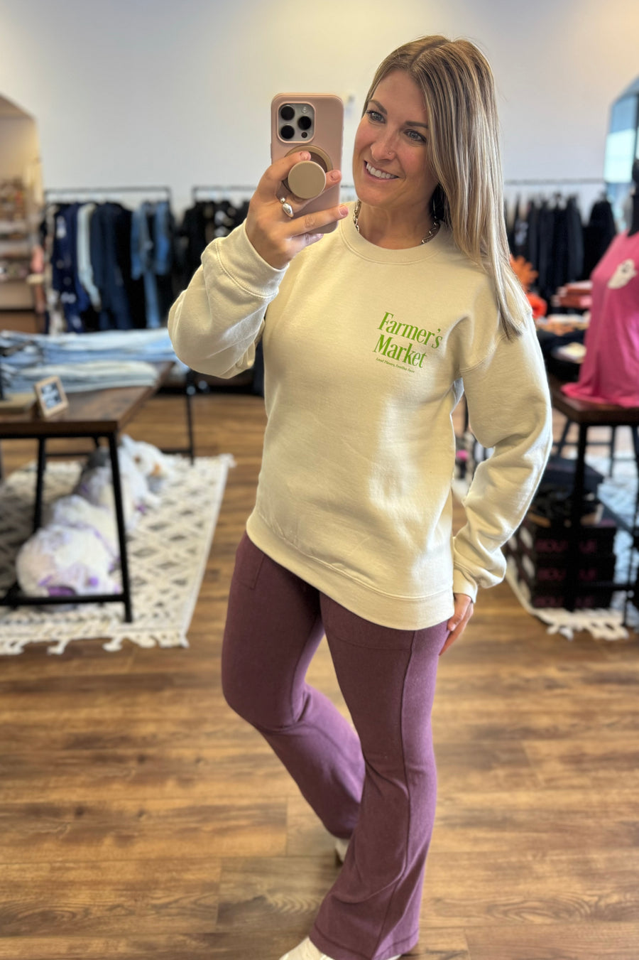 Farmers Market Graphic Sweatshirt