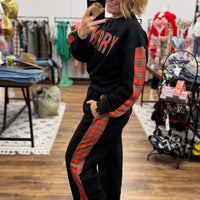 MERRY Plaid Pant Set