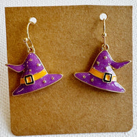 Halloween Enamel Dangle Earrings