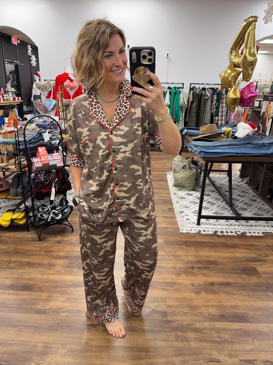 Christmas Luxe Pajama Set - Camo