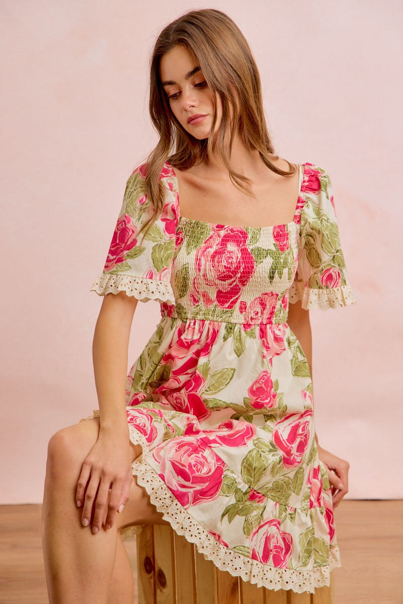 Garden Party Smocked Dress