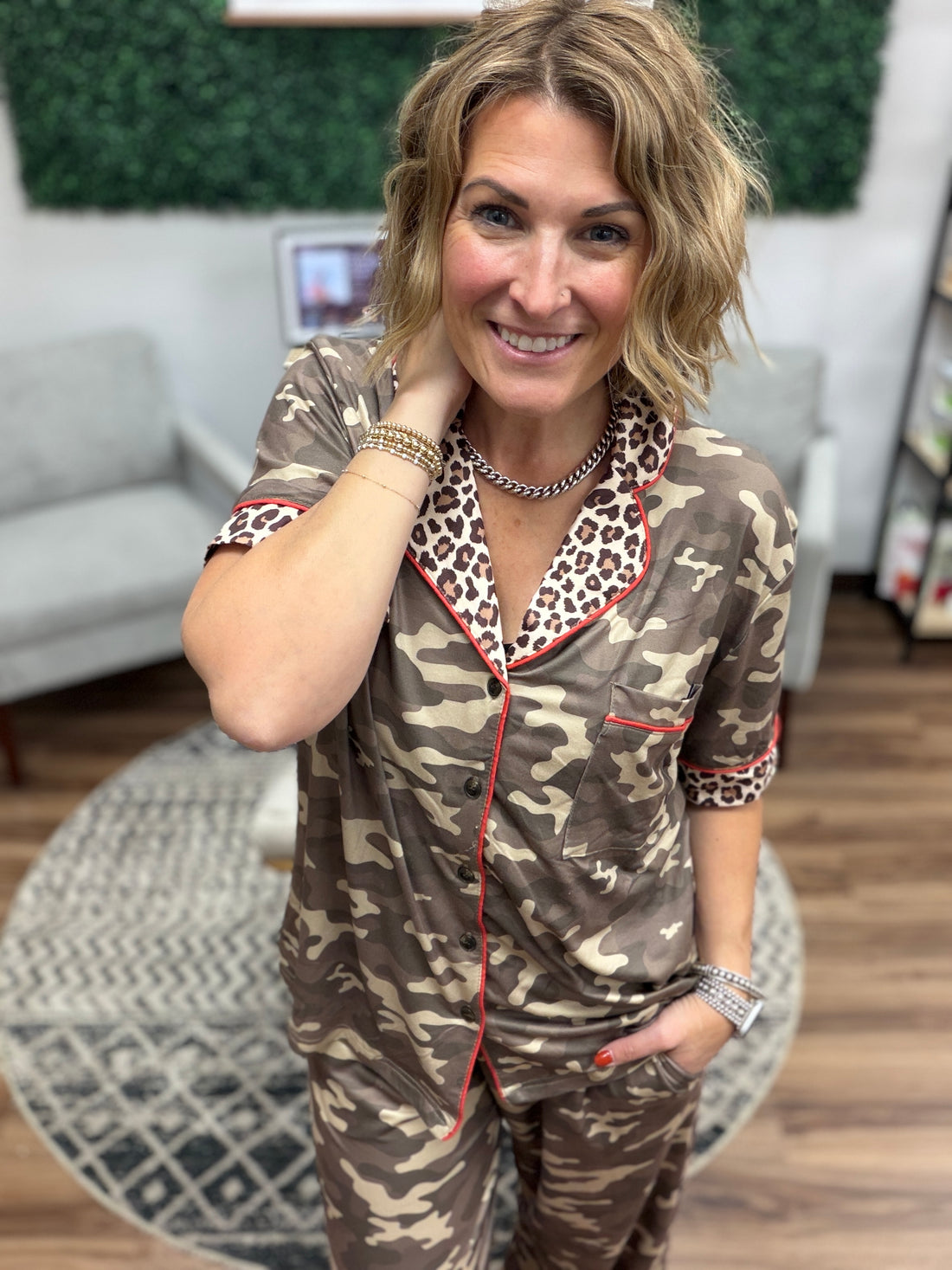 Christmas Luxe Pajama Set - Camo