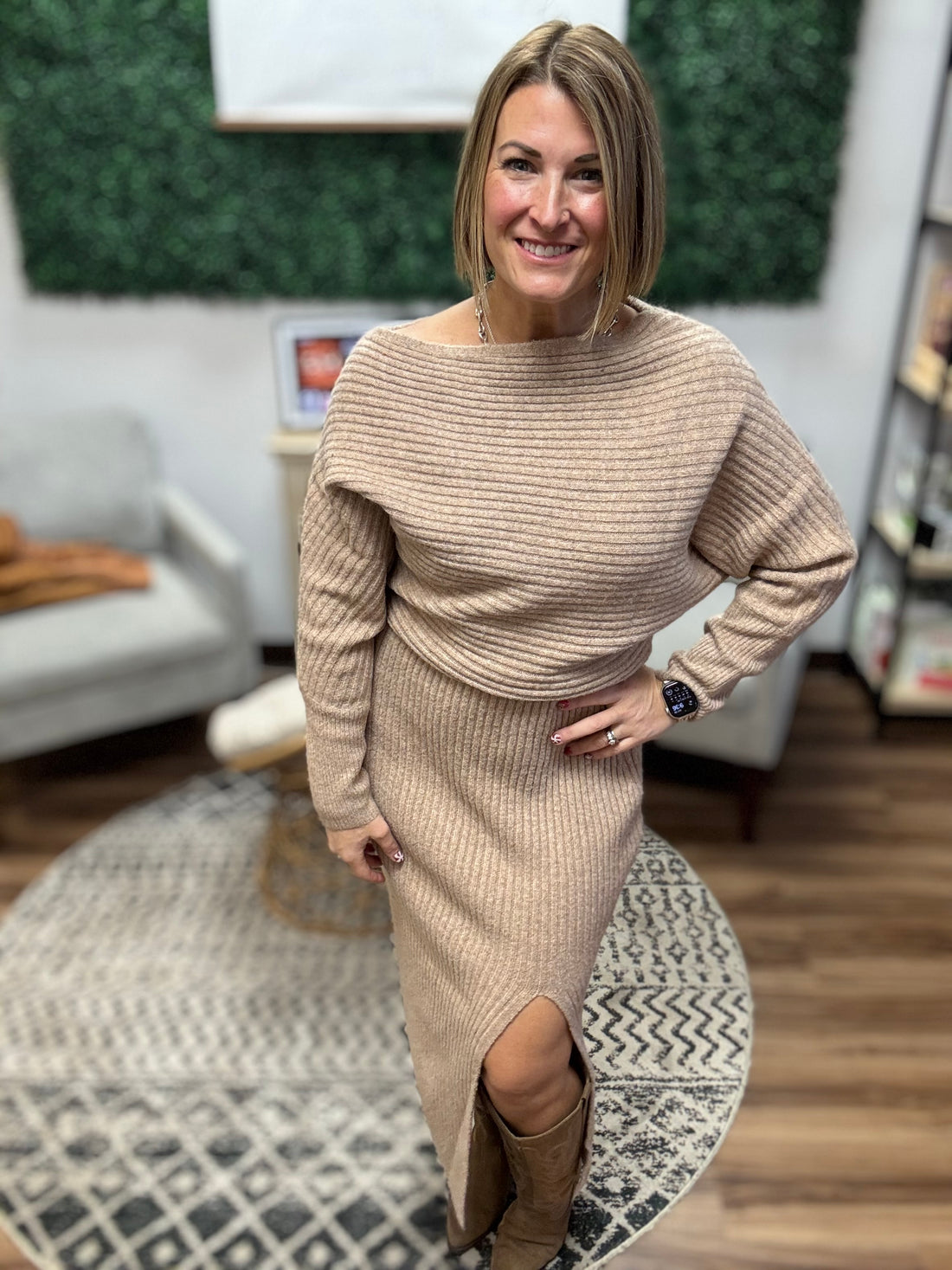 Midi Knit Sweater Dress