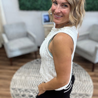 Elle - Pearl Knit Tank - Ivory