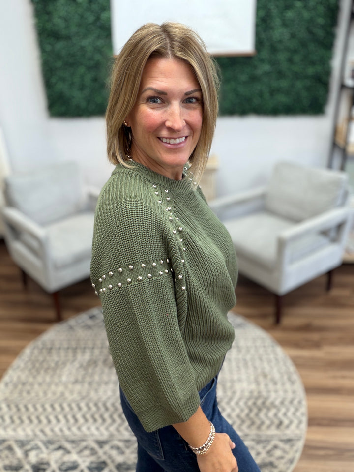 Studded in Style Sweater