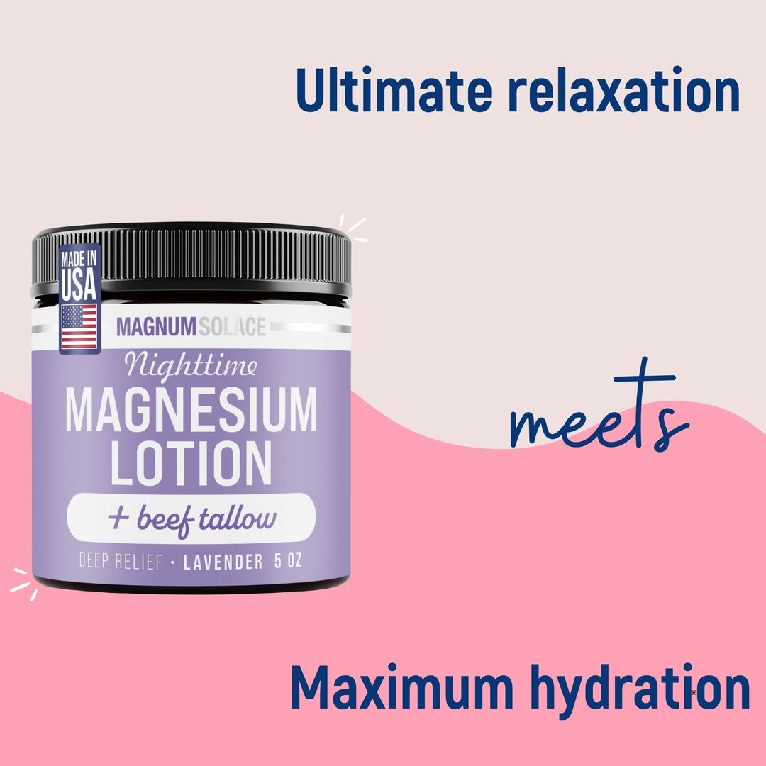 Nighttime Magnesium Lotion + Beef Tallow