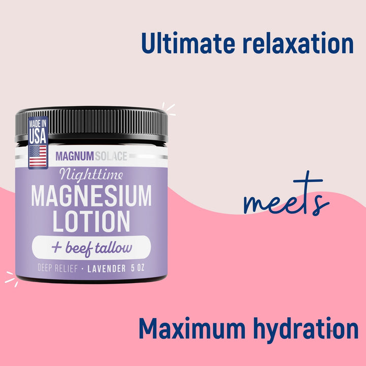 Nighttime Magnesium Lotion + Beef Tallow