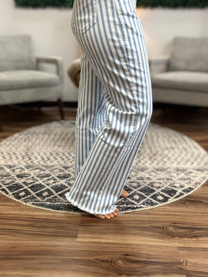 Dahlia Striped Overalls