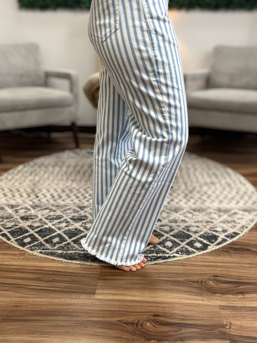 Dahlia Striped Overalls