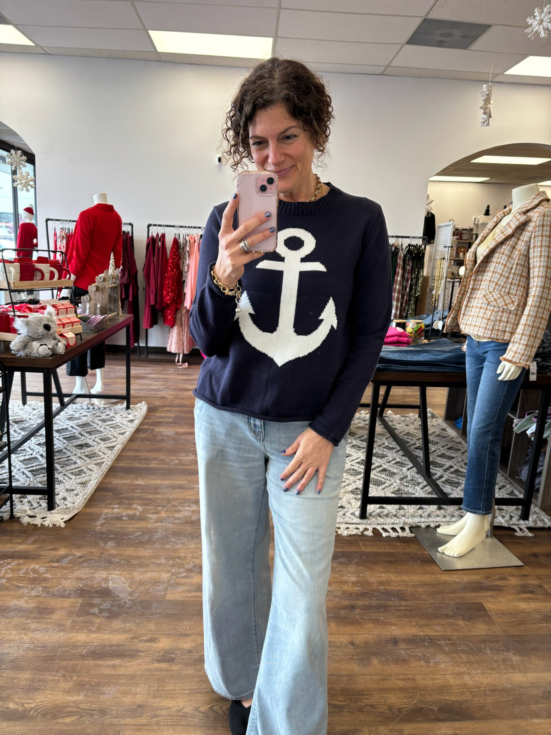 Anchored in Style Lightweight Sweater