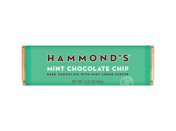 Mint Chocolate Chip Dark Chocolate Candy Bar