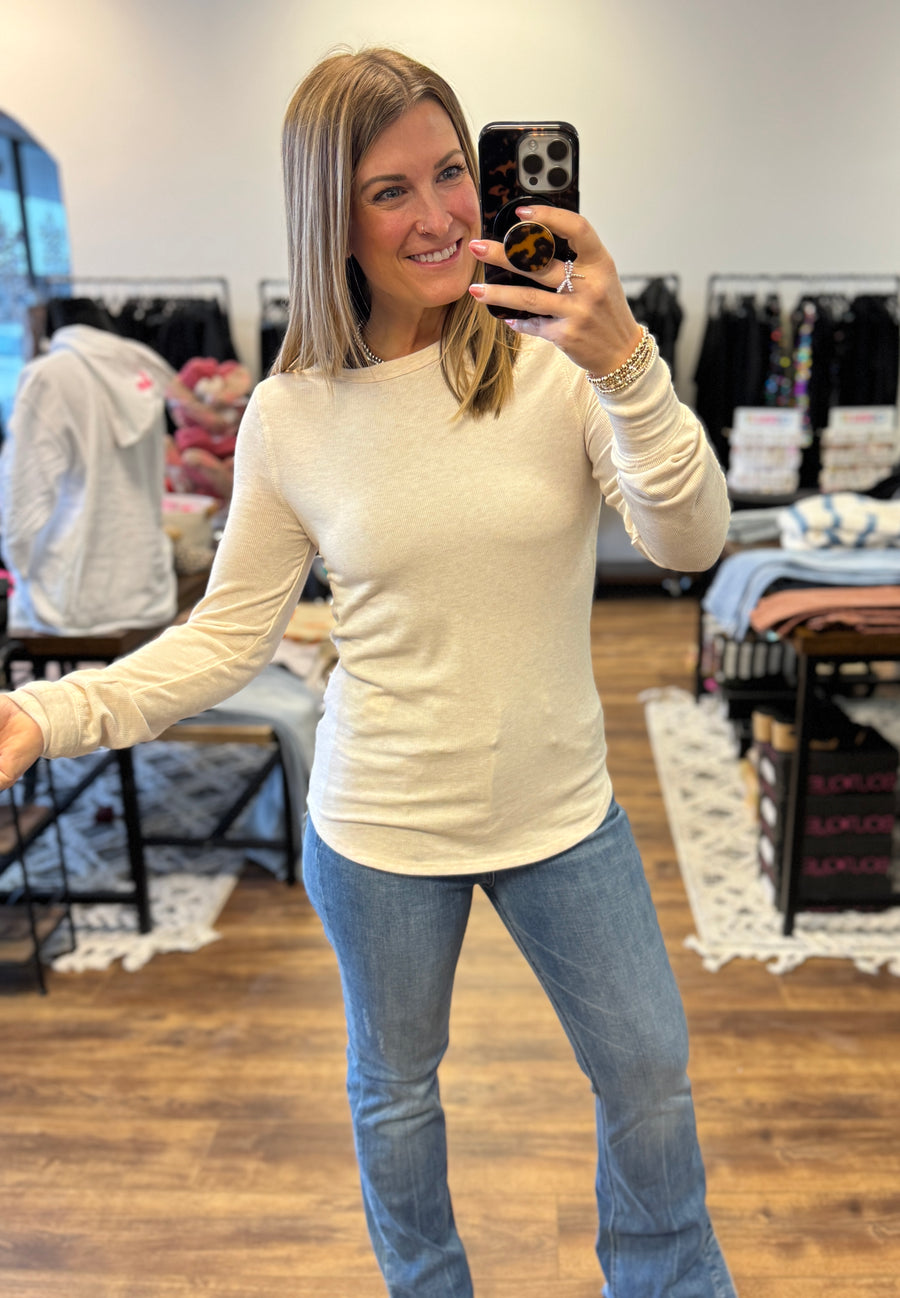 Stacy Essential Top - Oatmeal